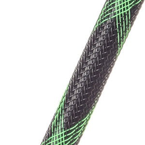 Flexo® PET - 1/4" - Black/Neon Green Spyder Bulk 200 - Heavy Metal FX