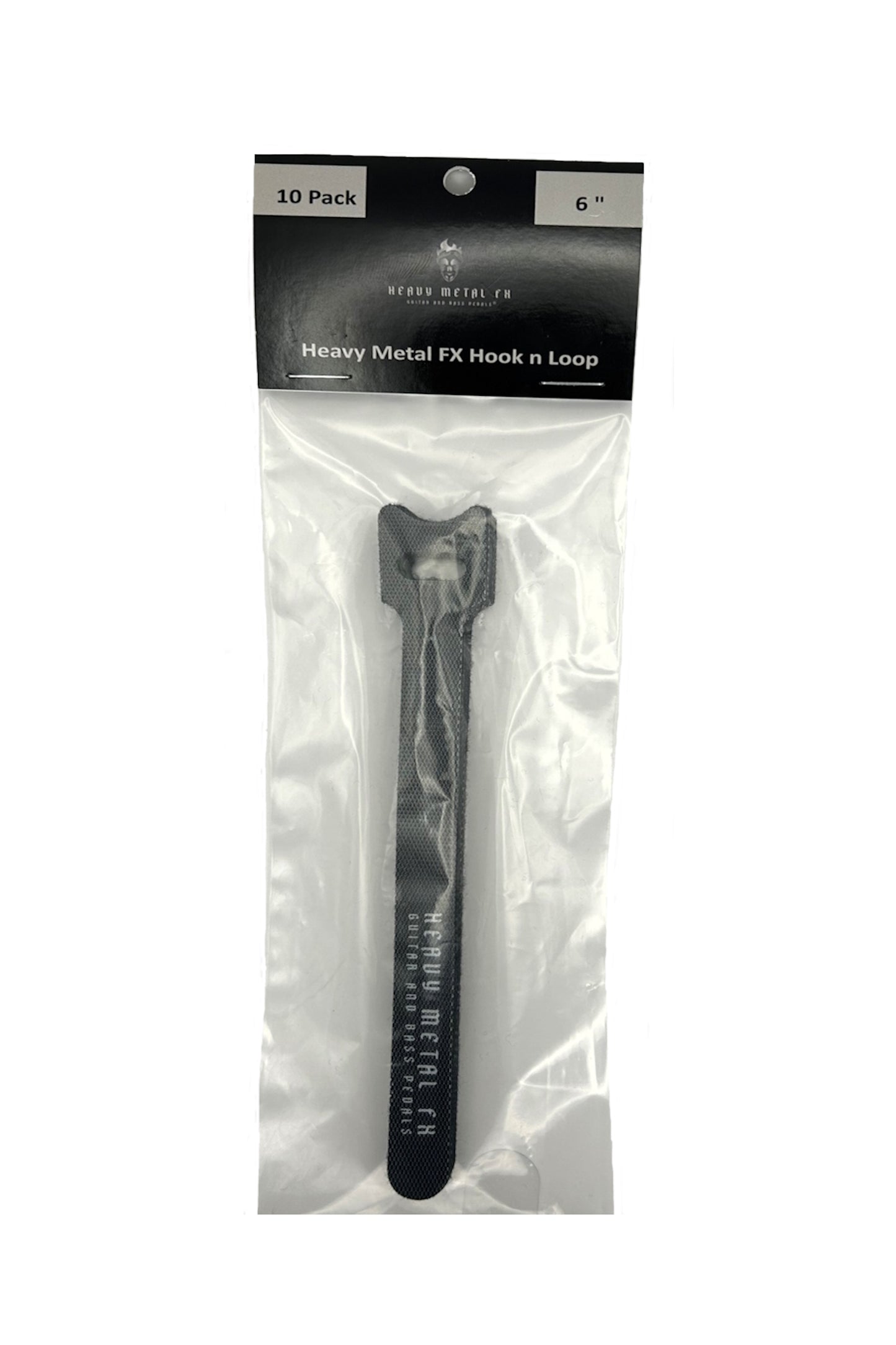 Heavy Metal FX Hook and Loop Fastening Cable Strap 6" 10 Pack - Heavy Metal FX