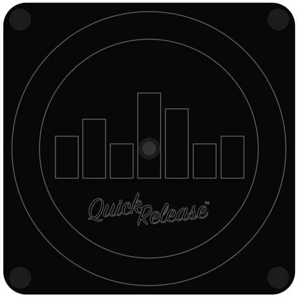 Quick Release Pedal Plate - hook and loop closure!