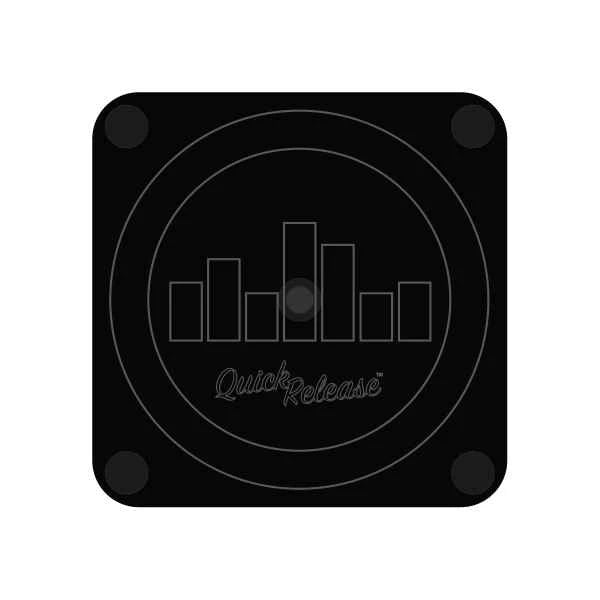 Quick Release Pedal Plate - hook and loop closure!