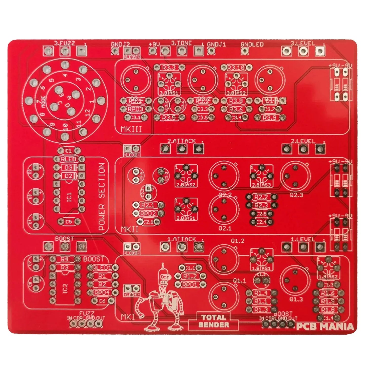 Total Bender - Fuzz PCB Guitar Mania
