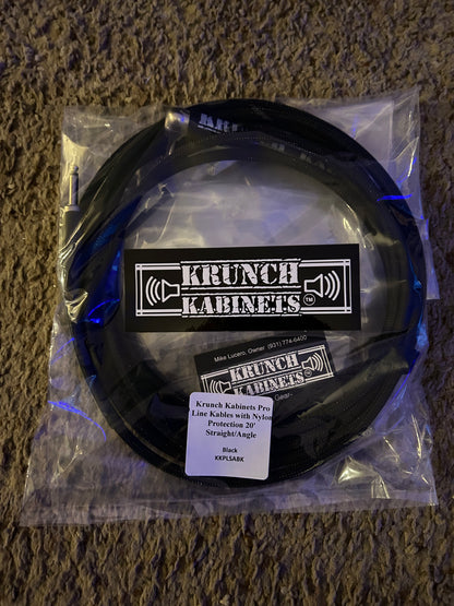 Krunch Kabinets Pro Line Kables with Nylon Protection 20' Straight/Angle