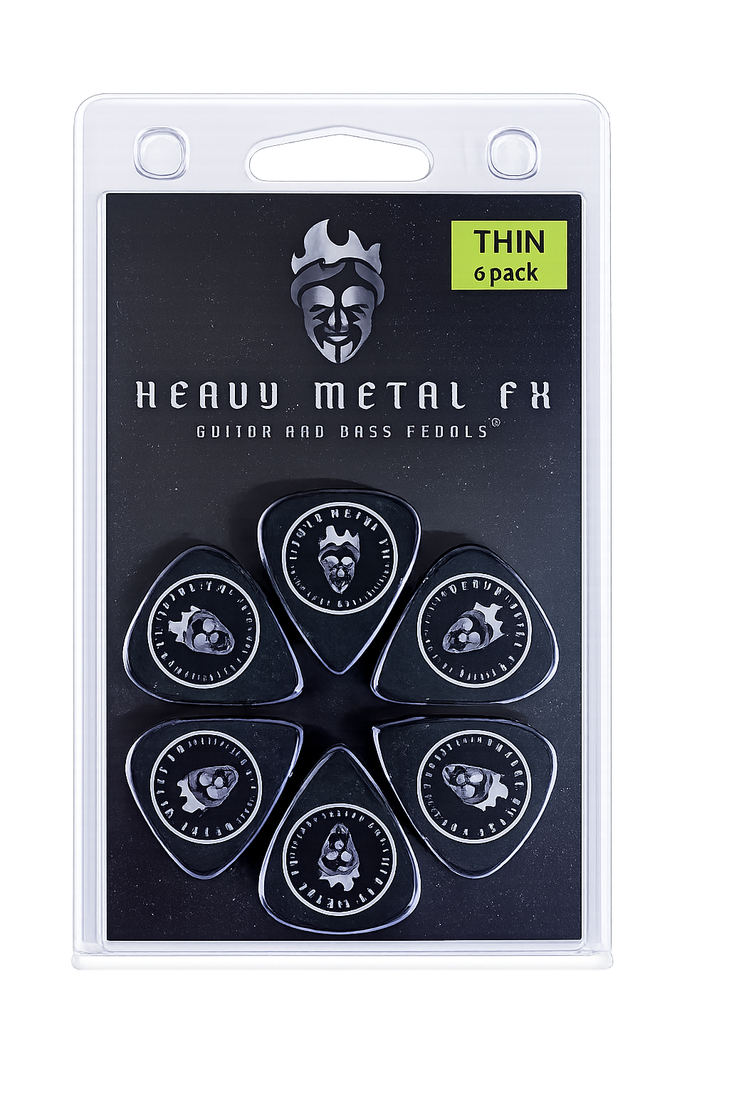 Heavy Metal FX Guitar Picks - Thin (6pk) Heavy Metal FX