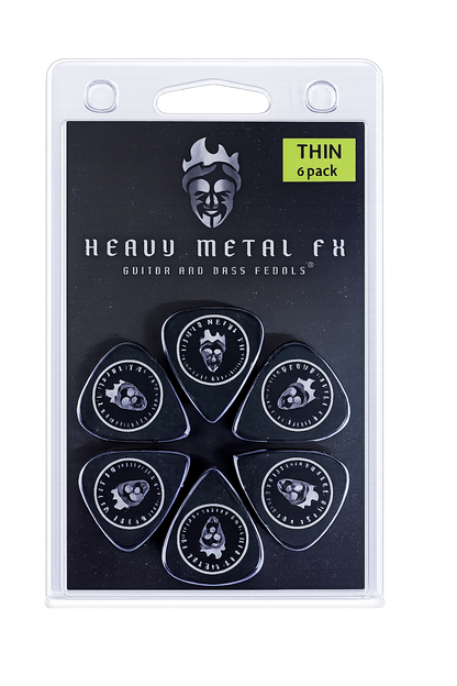 Heavy Metal FX Guitar Picks - Thin (6pk) Heavy Metal FX