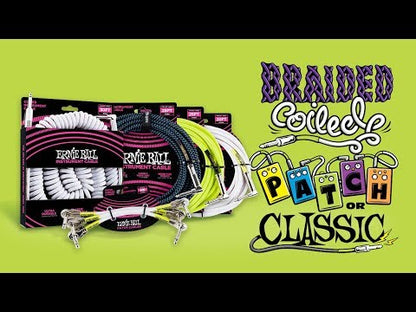 Ernie Ball Classic Instrument Cable - Standard White Straight/Angle